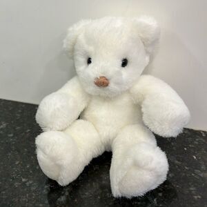 Gund Vintage 1985 Bumky? Plush White Teddy Bear Stuffed Animal Toy 10”